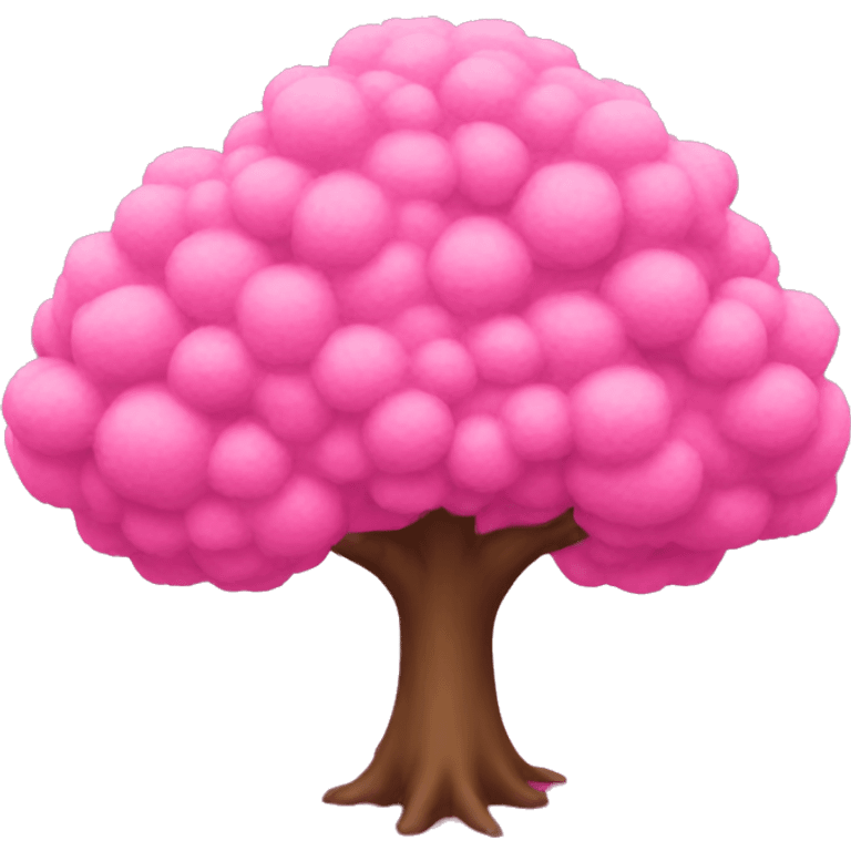 Pink tree emoji