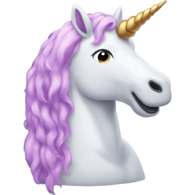 Unicorn connected to a bear emoji