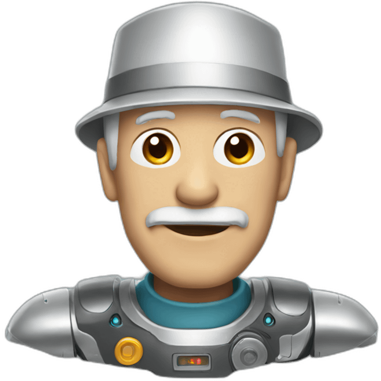 robot grandad emoji