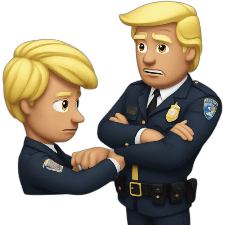 trump-getting-arrested emoji