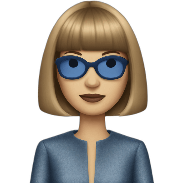 blue skin anna wintour emoji