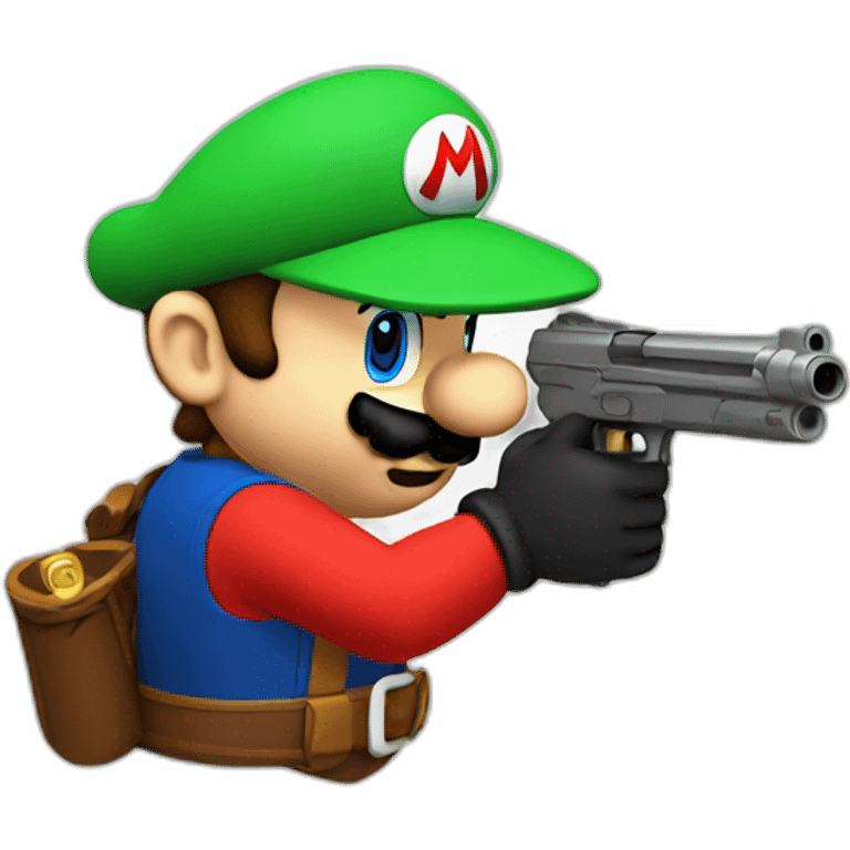 Mario avec gun emoji