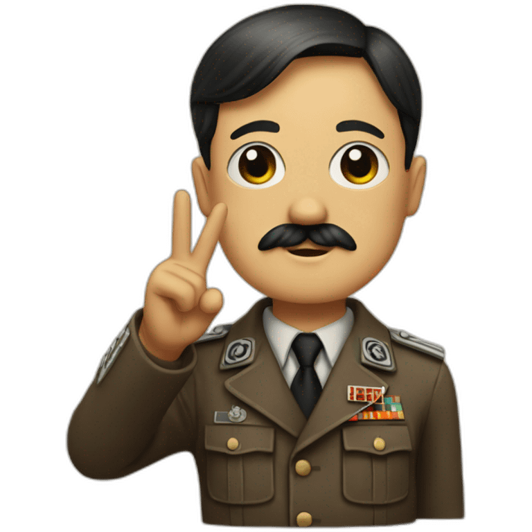 hitler-peace-sign emoji