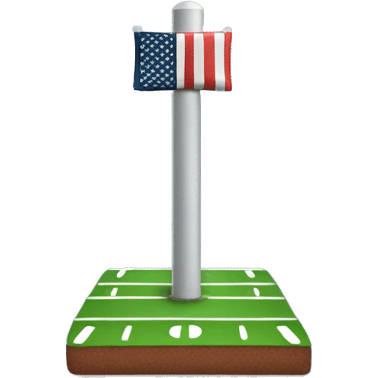 American national football league field goal post emoji