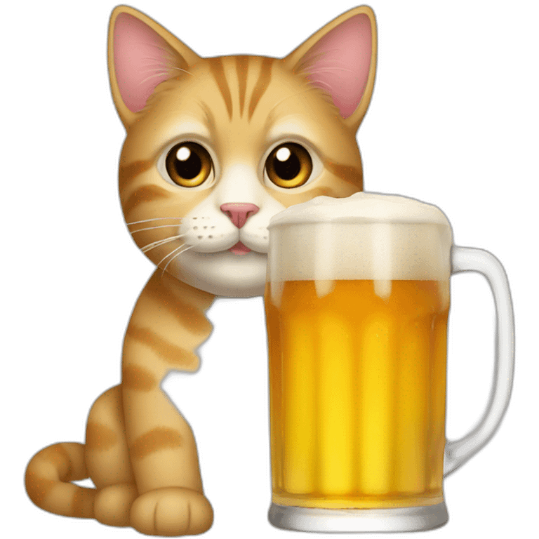 Cat-drink-biere emoji