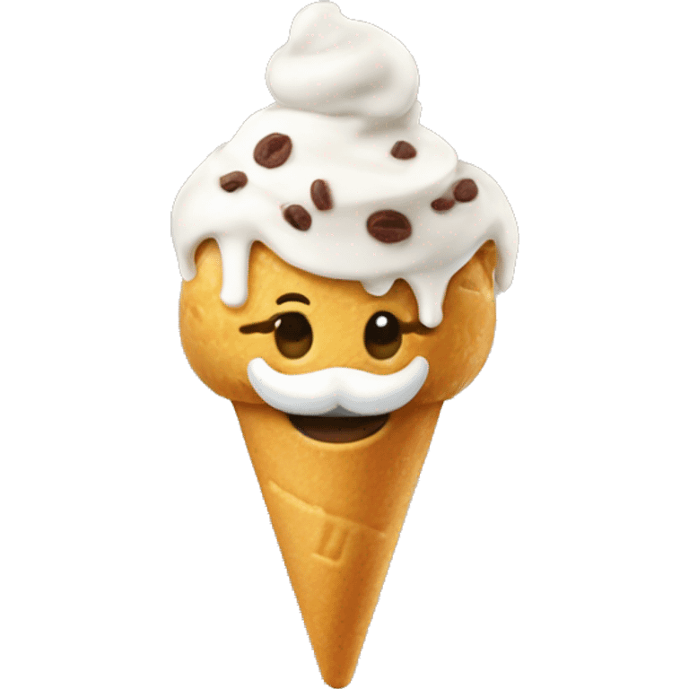 un cane che mangia il gelato emoji