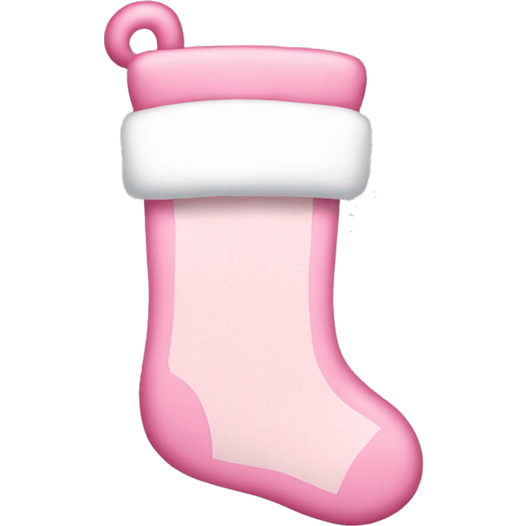  light pink Christmas stocking emoji