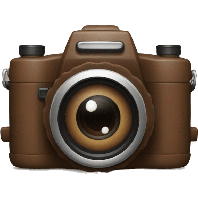 brown camera emoji