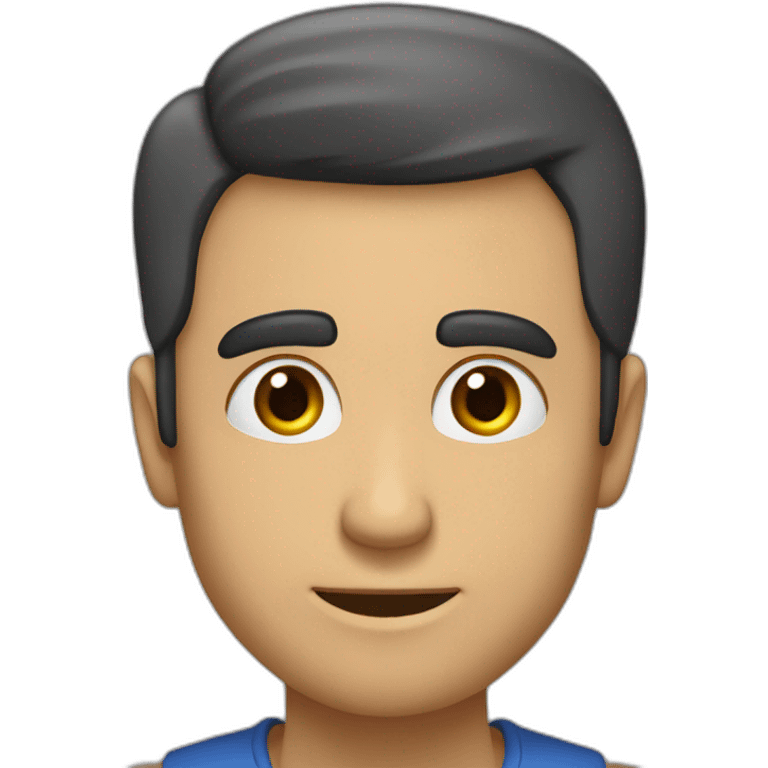 hombre tez morena con antiojos con mucho enojo emoji