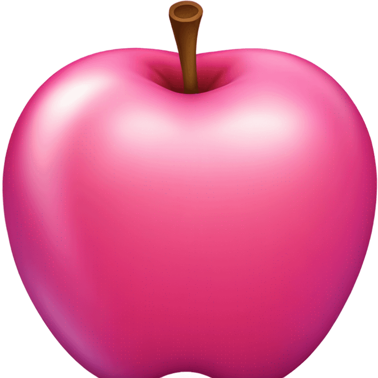 Pink apple emoji