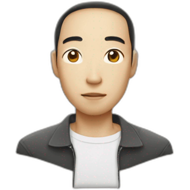 Asiatique homme skinny emoji