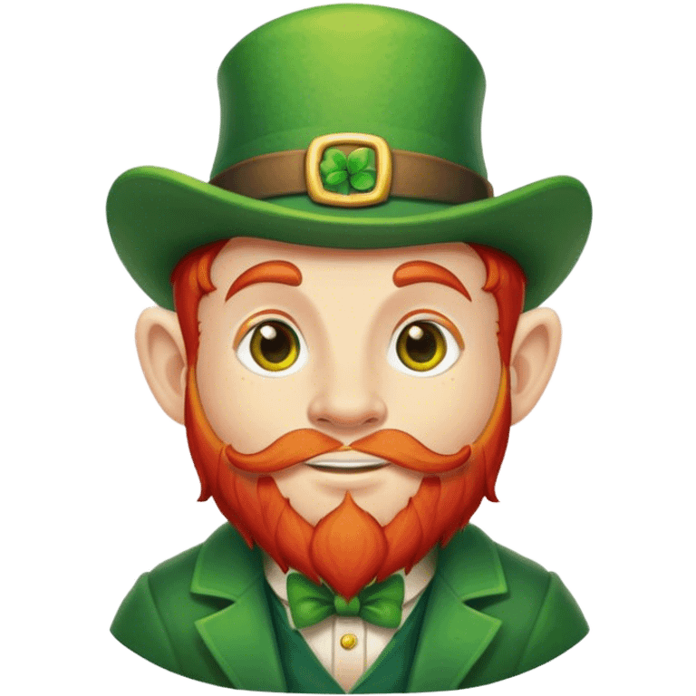 Leprechaun with hair emoji