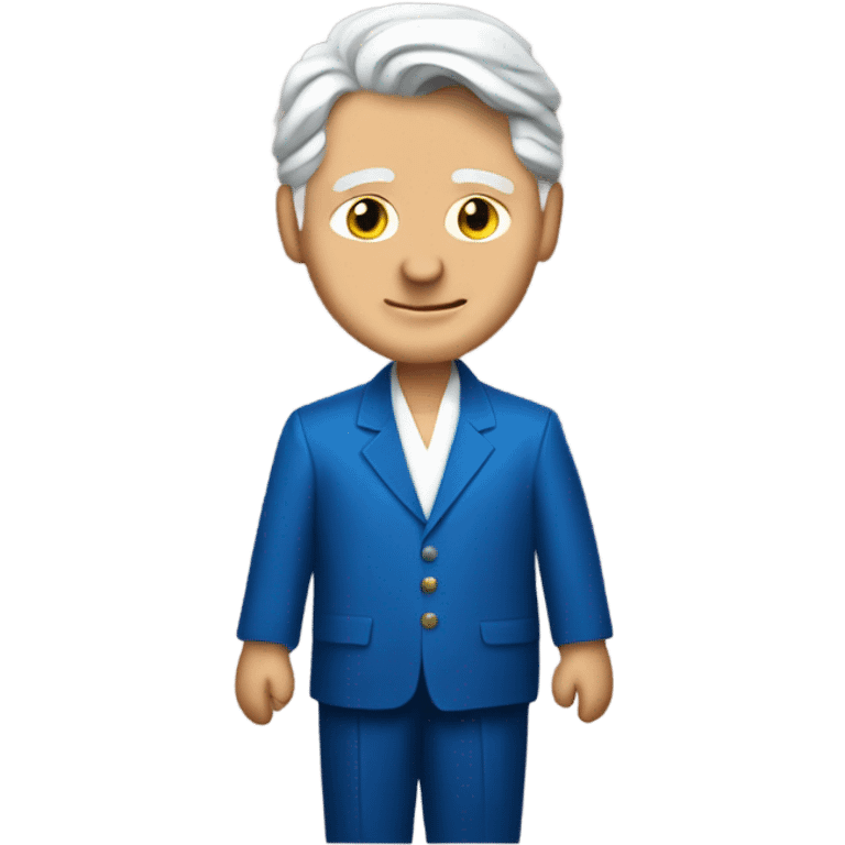 Bill Clinton wearing a blue dress emoji