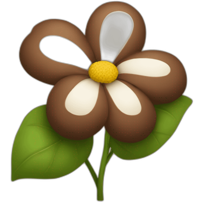 Flower brown  emoji