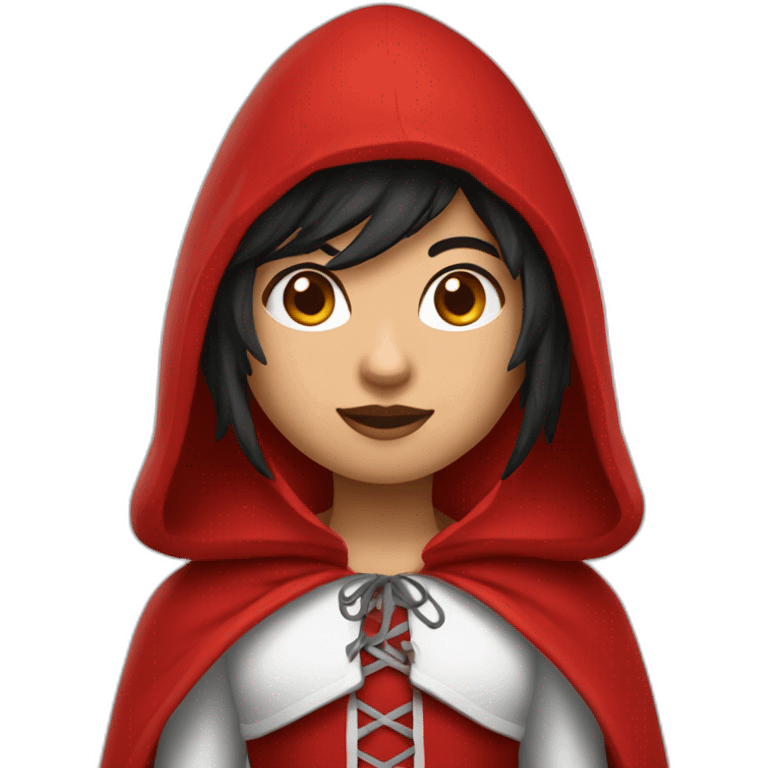 red-ridding-hood-with-long-black-strait-hair-with-white-break emoji