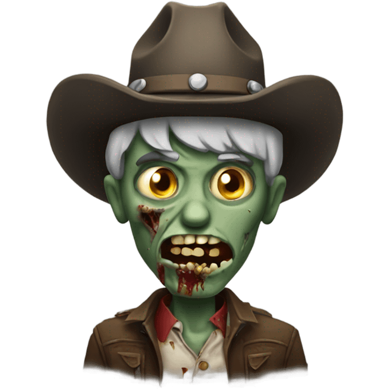 Zombie cowboy emoji