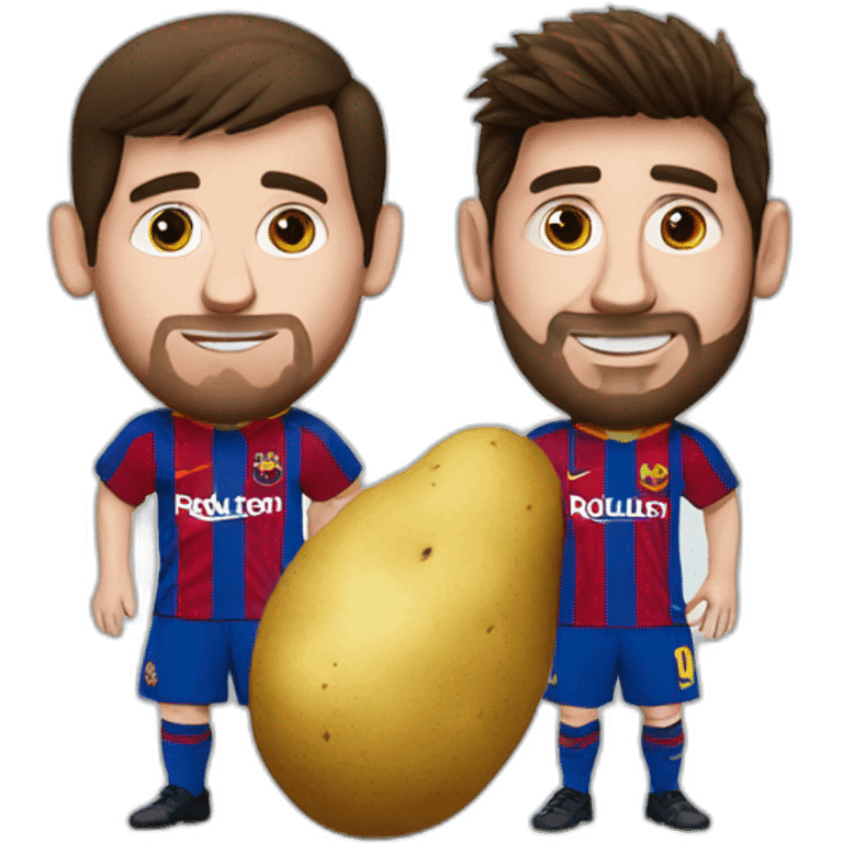 messi and potato emoji