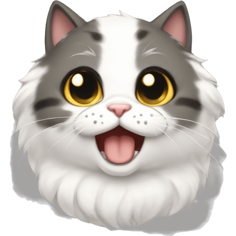 :3 Chibi cat anime face emoji