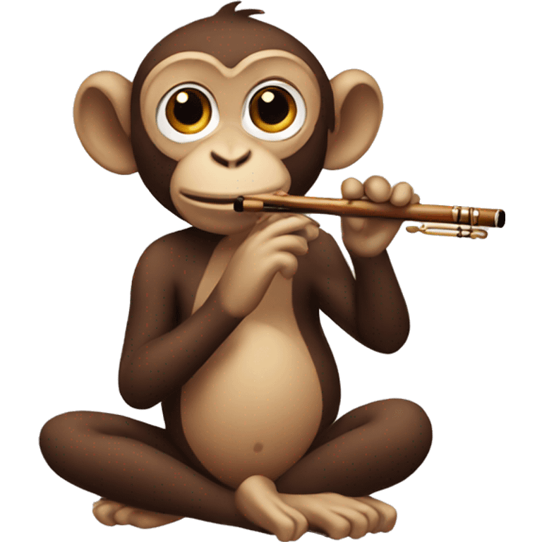 monkey playing flute emoji