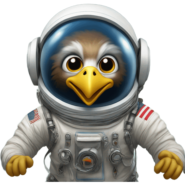 Eagle astronaut emoji