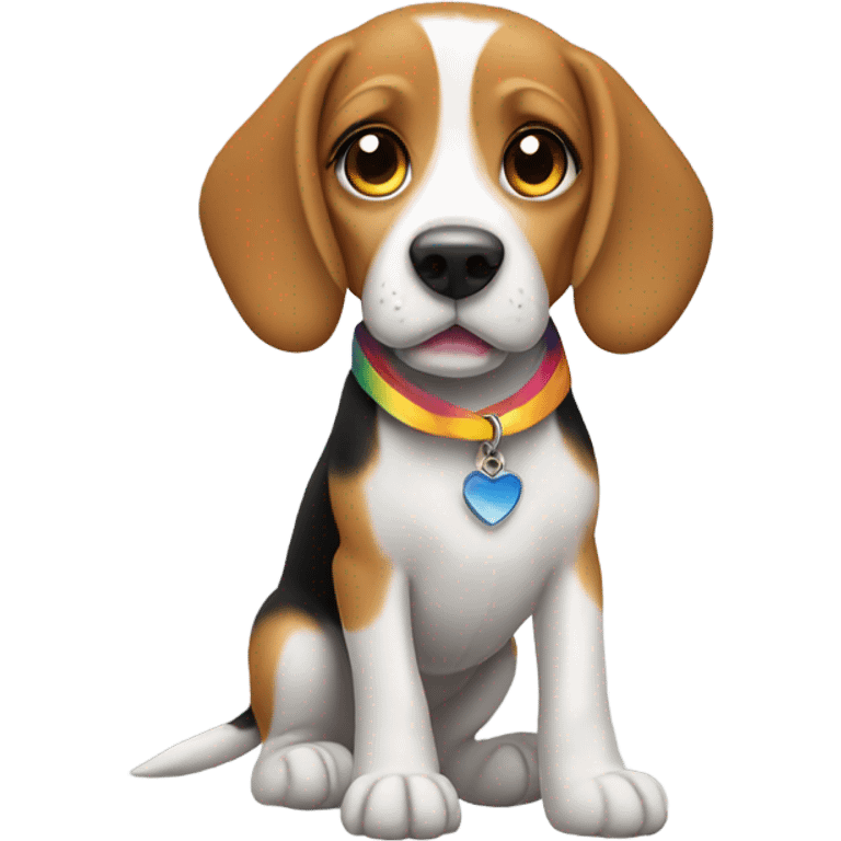 Pride beagle emoji