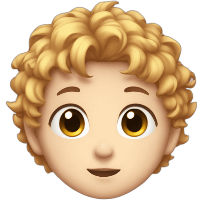 Anime cute baby boy emoji