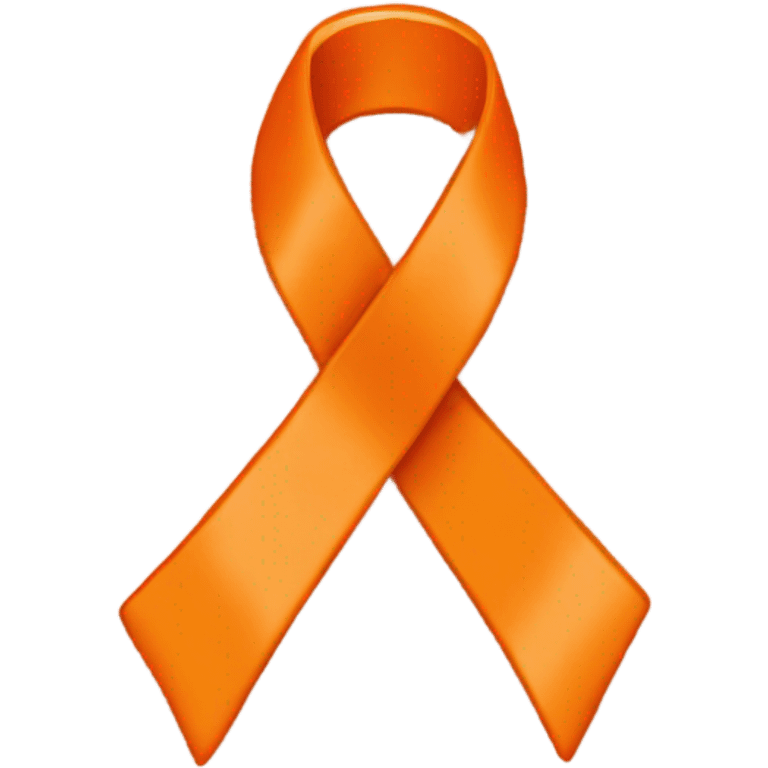 Orange cancer ribbon emoji