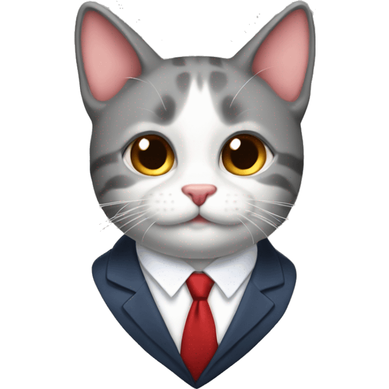 Gato con corbata  emoji