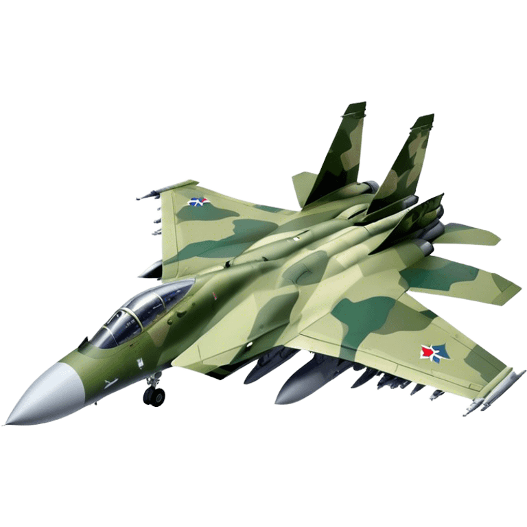 SU-35 Jet - Sukhoi (Model Year: 2020) (Iconic colour: Camouflage green) emoji