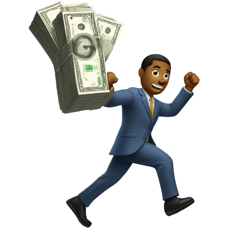 Running with money  emoji