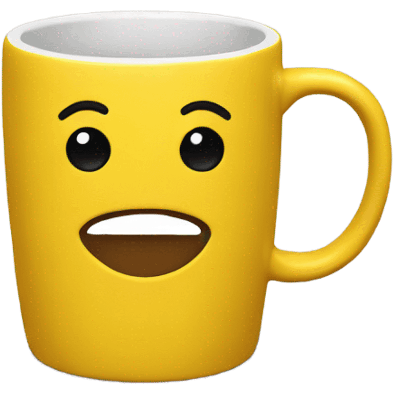 Yellow coffee mug emoji