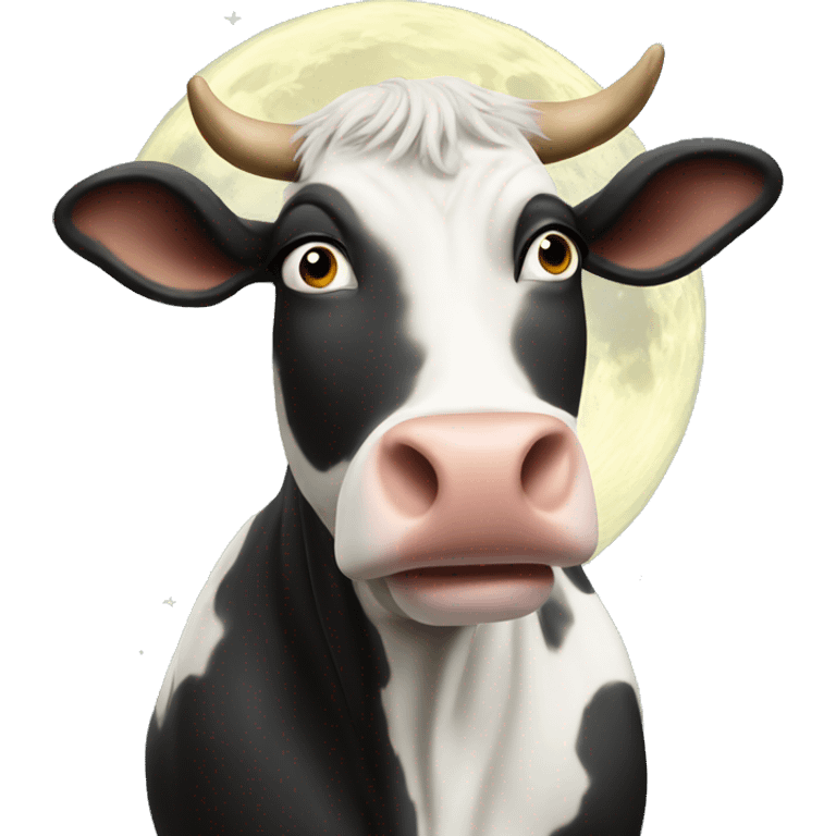 cow over the moon emoji