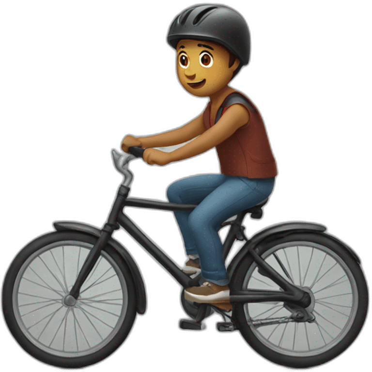 Little man riding a bike emoji