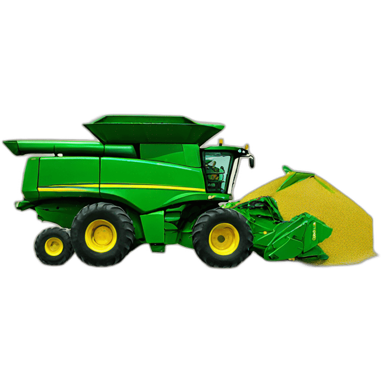 John deere combine emoji