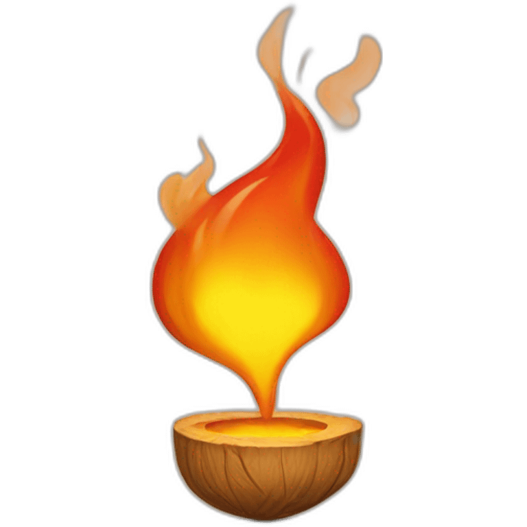 Cœur en flamme emoji