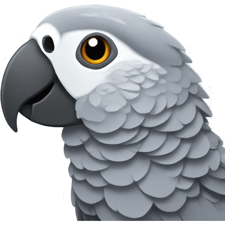 African grey parrot emoji