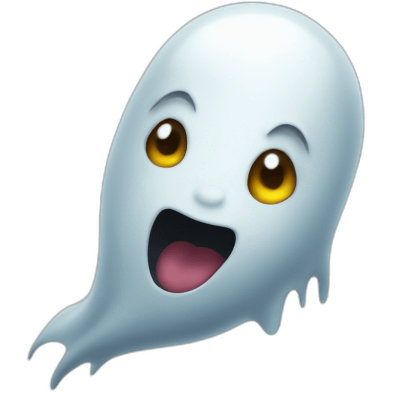 Funny ghost emoji