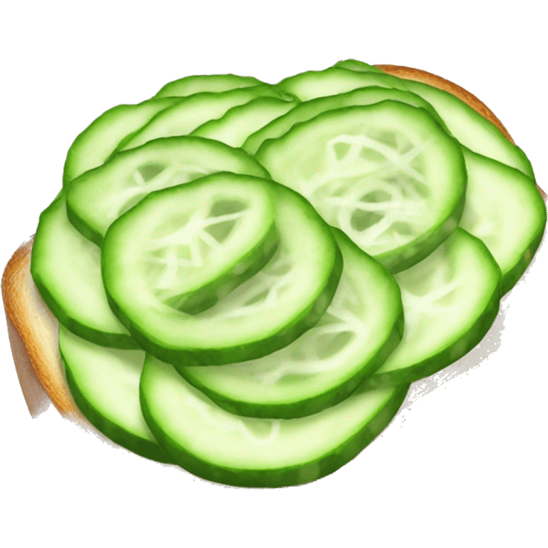 Cucumber toast emoji