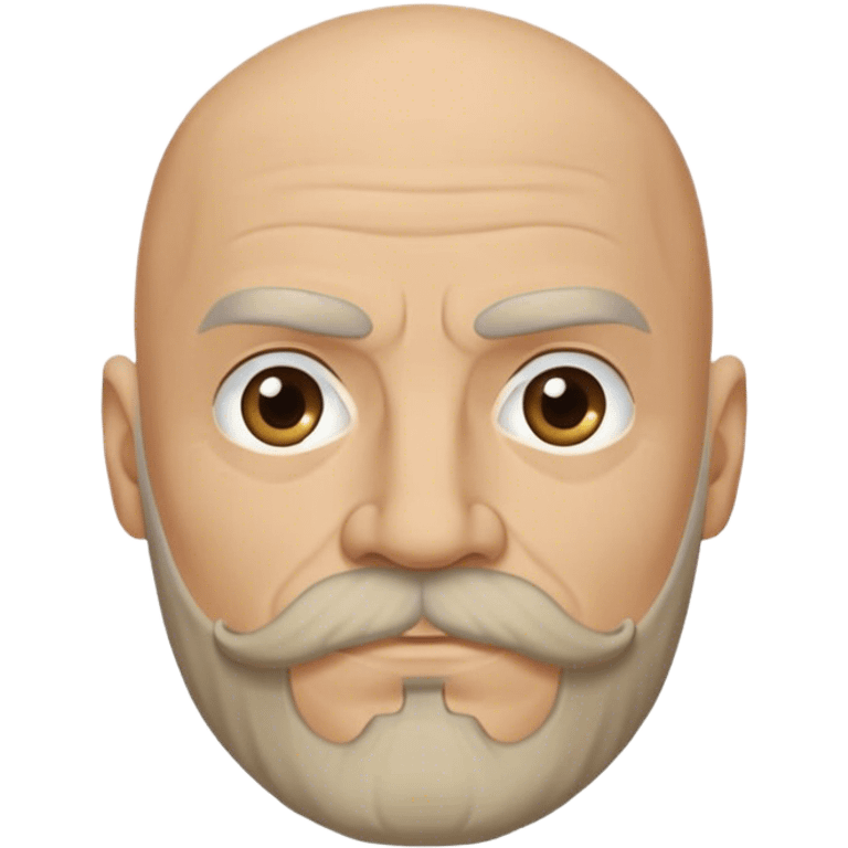 Mace Tyrell from game of thrones, have mustache and beard, half bald emoji