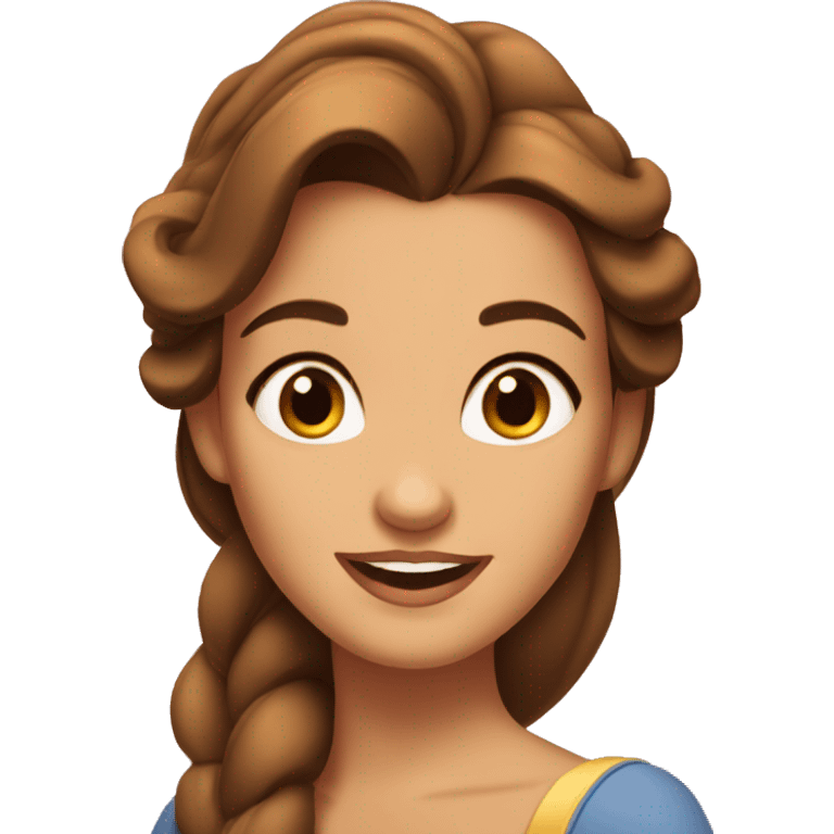 Belle from beauty and the beast emoji