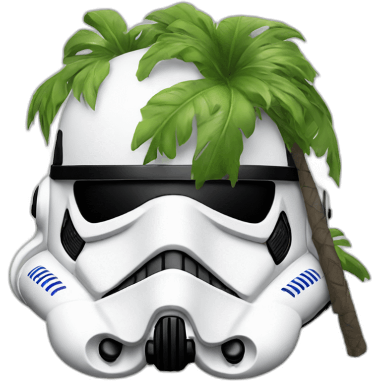 Tropical stormtrooper emoji