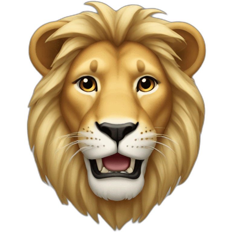 Vegetarian lion emoji