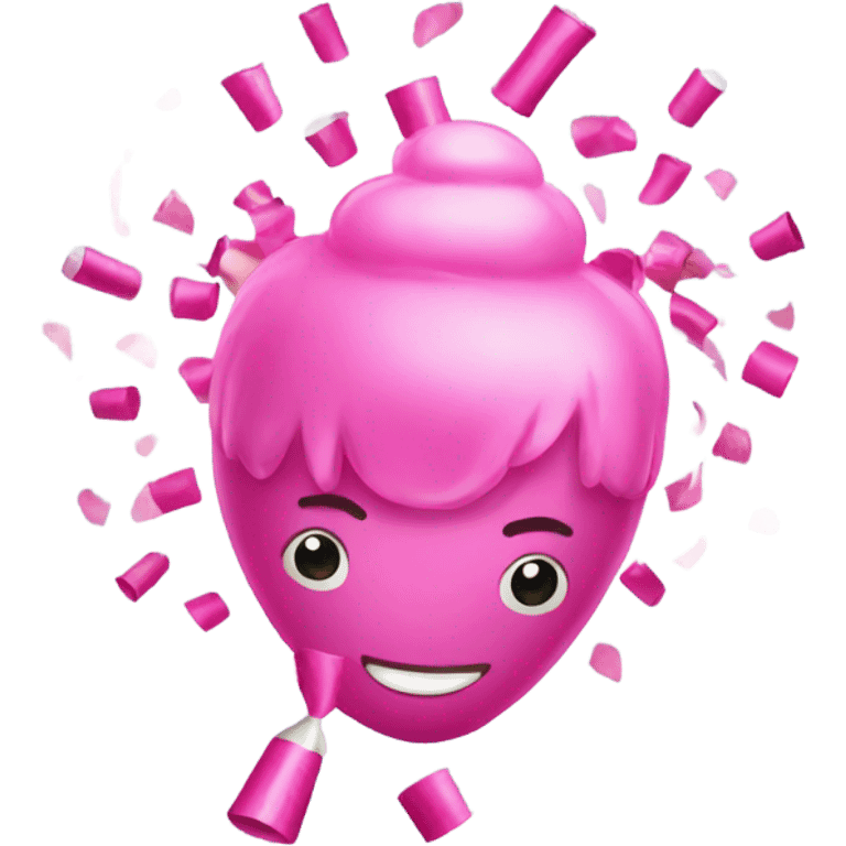 pink party popper  emoji