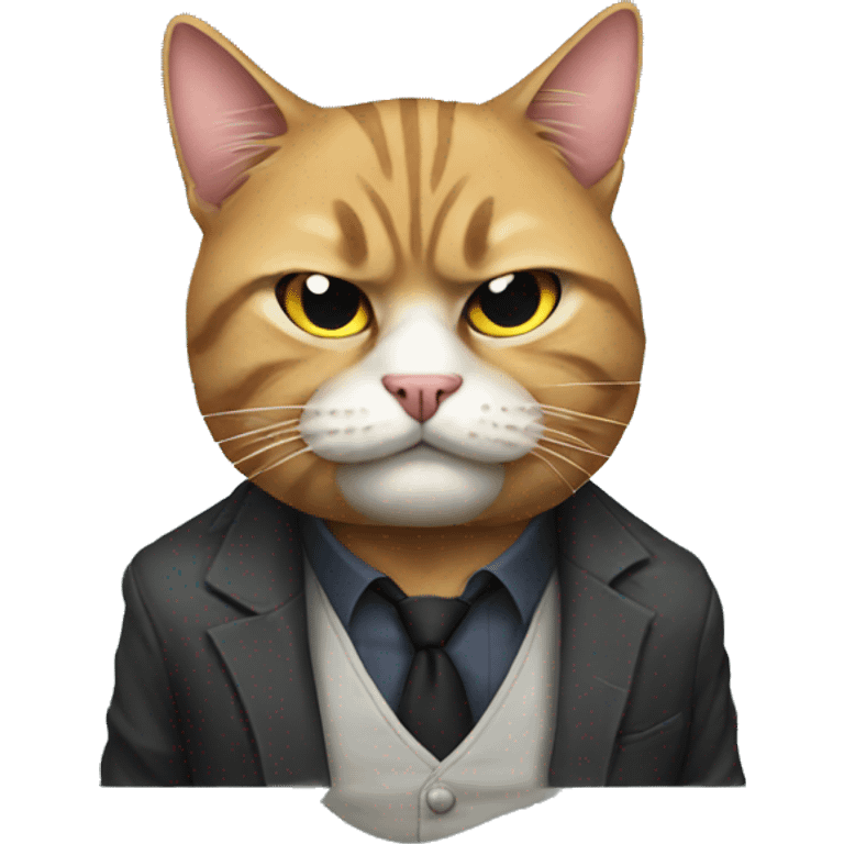 Gangster cat emoji