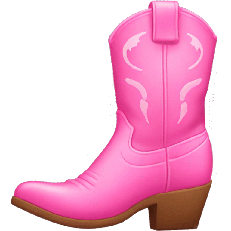 pink cowboy boots emoji