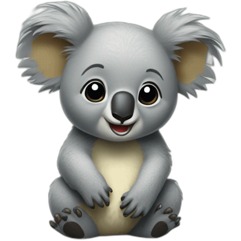 Koala with pickatchu emoji