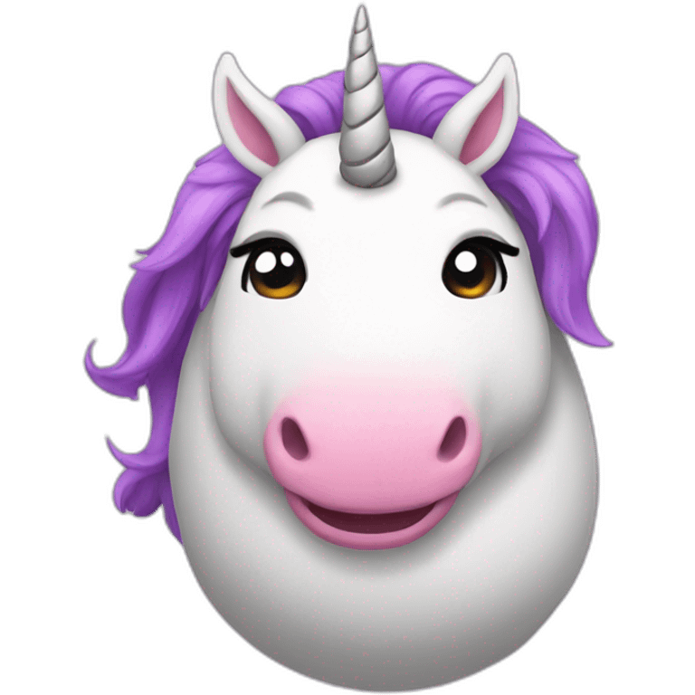 fat unicorn emoji