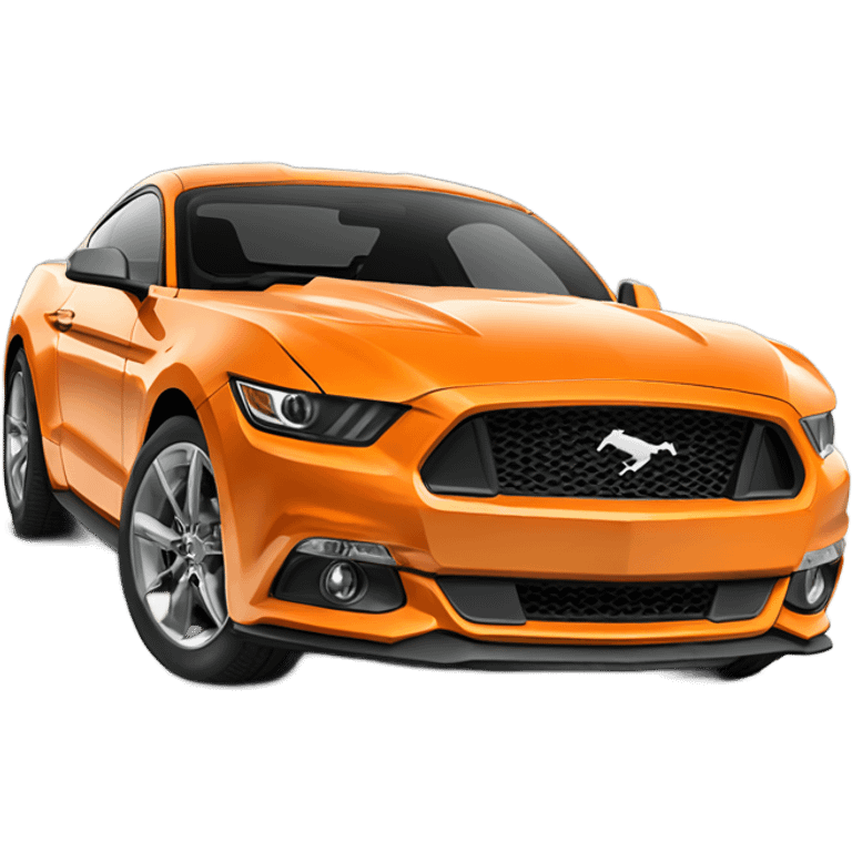 Ford-Mustang-mache-Orange 2020 emoji