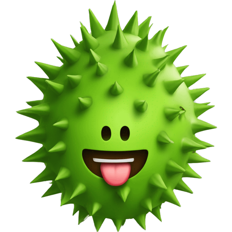 green a bitspiky fruit guyabano emoji