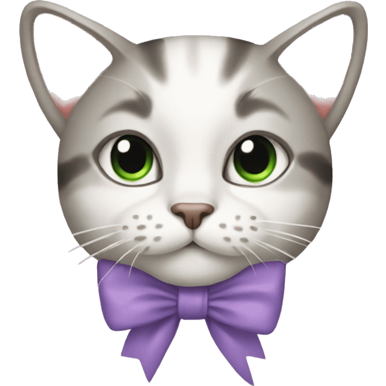 Cat with bows  emoji